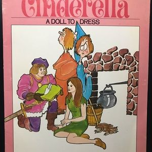 Cinderella Wonder Cut and Color Vintage paper dolls